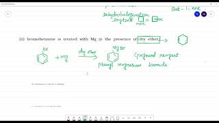 What happens wheni nbutyl chloride is treated with alcoholic KOHii bromobenzene is treated [upl. by Alistair]