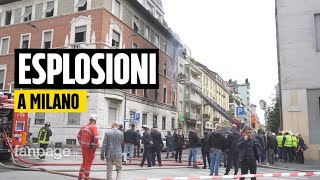 Esplosione a Milano i testimoni dellincendio quotAuto come bombe scoppiavano una dietro laltraquot [upl. by Gaskins706]