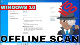 Perform Windows Defender Boot Time Scan with Offline Scan Windows 10 [upl. by Lynna445]