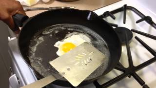 Eggs in Newly Seasoned Cast Iron [upl. by Clementia]