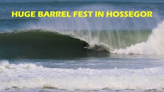 The best swell of winter in FRANCE Huge barrel fest in HOSSEGOR  Surf report  01 Febuary 2024 [upl. by Kaule]