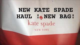 KATE SPADE HAUL amp MY NEW BAG [upl. by Kore]