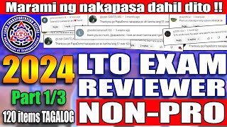 LTO EXAM REVIEWER 2024 FOR NON PROFESSIONAL DRIVERS LICENSE PART 1 [upl. by Alard]