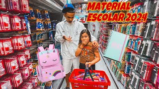 COMPRANDO MATERIAL ESCOLAR 2024 Guilherme lima [upl. by Hgiel647]