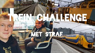 Trein Challenge met straf In 10 uur 5 willekeurige stations treinleven [upl. by Ume]