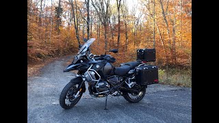 Accessorizing the new BMW R1250GS Adventure Triple Black [upl. by Atiugal108]