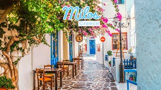 Milos Greece 🇬🇷  October 2023  4K 60fps HDR Walking Tour [upl. by Oina]