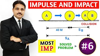 IMPULSE AND IMPACT SOLVED PROBLEM 6 IN ENGINEERING MECHANICS LECTURE 7 [upl. by Alih]