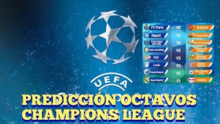 PREDICCIONES CHAMPIONS LEAGUE OCTAVOS DE FINAL 🙀🙀🙀championsleague [upl. by Feld713]