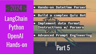 LangChain OpenAI Python  Examples  Datetime Parser  QuizBot amp Time Calculation w Output Data  P5 [upl. by Hgielrebmik]