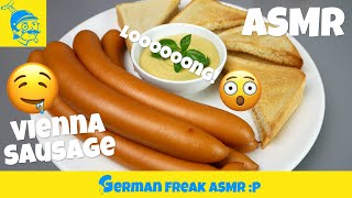 ASMR eating no talking long vienna sausage😲 [upl. by Ancelin]