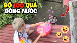 Vlog  Quang Con Đổ “ 100 Quả Bóng Nước “ Vào Khánh Linh Và Cái Kết [upl. by Chaddie]