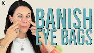 Stress Busting Face Yoga Banish Eye Bags In 4 Moves [upl. by Anitac345]