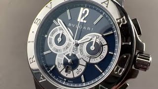 Bulgari Diagono Chronograph Limited Edition DG42SCH BVLGARI Watch Review [upl. by Dagna718]