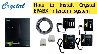 Crystal EPABX intercom installation  intercom connection in hindi  krivitech [upl. by Nelak]