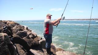 Jetty Fishing off the coast [upl. by Ieluuk]