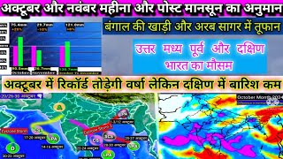 Post Monsoon Session 2024 October To December Forecàstउत्तरपूर्वी मानसून वर्षा का अनुमान। [upl. by Aillicirp143]