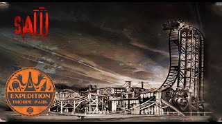 The History Of Saw The Ride  Thorpe Park  Expedition Theme Park [upl. by Ribak]