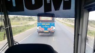 Modern Coast Bus overtakes Chania Bus [upl. by Ennairrek]