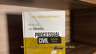 Manual de Direito Processual Civil  Volume Único 2024 [upl. by Yelkreb]