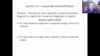 Section 15 Definitions of Midpoint Bisector Trisector [upl. by Tenenbaum530]