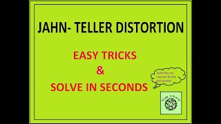 JahnTeller Distortion easy tricks Jahn teller effect solve in seconds [upl. by Dionysus]