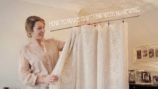 How to make curtains without sewing in minutes [upl. by Hertz]