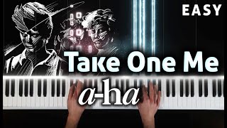 Take on Me  Aha  Piano Tutorial and Cover [upl. by Nocaj]