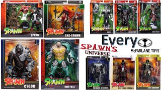 see newer video Every McFarlane Toys Spawn Universe Comparison List Action Figures [upl. by Nolrac]