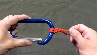 How to tie a Carabiner knot aka the cats paw [upl. by Nosredna]