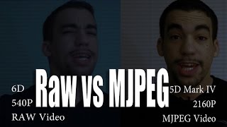 Raw vs 4K MJPEG  Which is Bigger andor Better [upl. by Judye835]