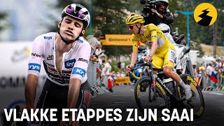 Vlakke etappes zijn saai in de Tour de France 😴 [upl. by Kinata]