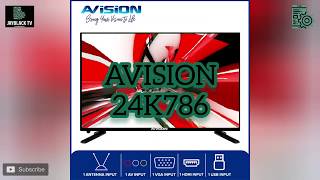 Avision 24 Inch HD Ready LED TV  24K786  UNBOXING and SET UP [upl. by Aneej]