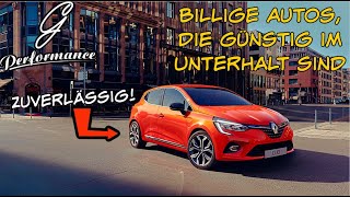 Billige Autos die GÜNSTIG im Unterhalt sind für unter 5000 €  G Performance [upl. by Anahcra]