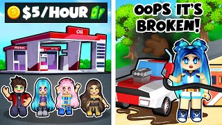 Our ROBLOX GAS STATION Made Us Broke [upl. by Odlonyer610]