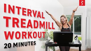 20 Min BEGINNER INCLINE TREADMILL Interval Training [upl. by Branen]