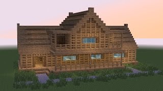 MINECRAFT How to build wooden tavern 2 [upl. by Alidia]