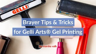 Brayer Tips and Tricks for Gelli Arts® Gel Printing by Marsha Valk [upl. by Far379]