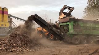 Doppstadt Büffel Holzshredder Wurzeln zerkleinern [upl. by Anairam]