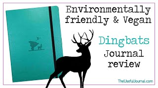 Dingbats Earth Collection bullet journal review  environmentally and fountain pen friendly [upl. by Adnirual]