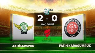 Akhisar Belediyespor 20 Fatih Karagümrük  Maç Özeti [upl. by Arihsat]