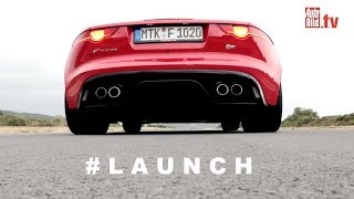 Start  Launch Jaguar FType V8 S [upl. by Miehar982]