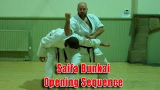 Practical Karate Bunkai Start of Saifa [upl. by Abita]