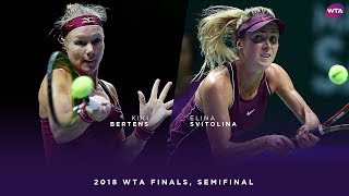 Kiki Bertens vs Elina Svitolina  2018 WTA Finals Singapore Semifinal  WTA Highlights [upl. by Lyram859]