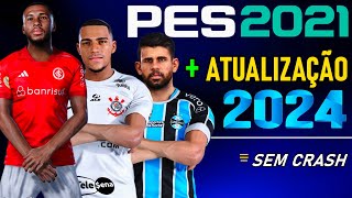 PES 2021  PATCH 2024  como baixar pes 2021 dowload pc [upl. by Kenti]