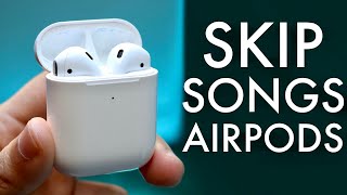 How To Skip Songs With AirPods [upl. by Hotze]