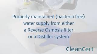 Biofilm removal from dental waterlines with CleanCert disinfectant v Sep 21 [upl. by Lanod]