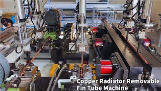 Copper Radiator Removable Fin Tube Machine [upl. by Trescott399]