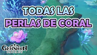 Ruta de TODAS las PERLAS DE CORAL  Genshin Impact Español [upl. by Robaina]