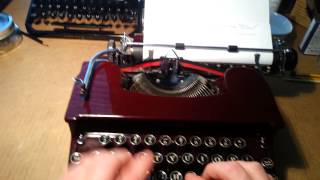 1936 Smith Corona Silent typewriter [upl. by Nednerb]